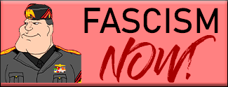 fascism now badge